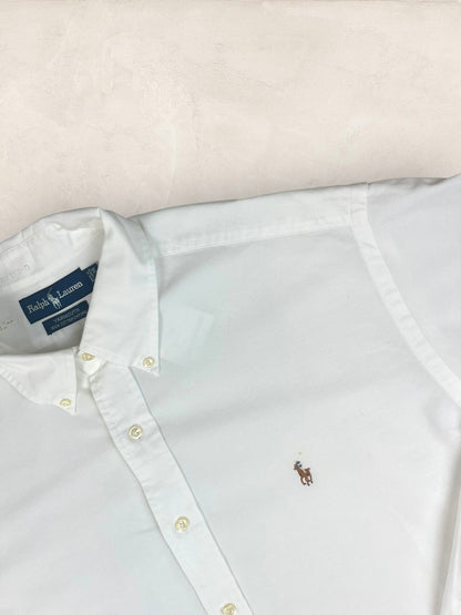 Chemise Homme Ralph Lauren BLANC en Coton XL Ref:2799 - BLANC - XL - amifrip