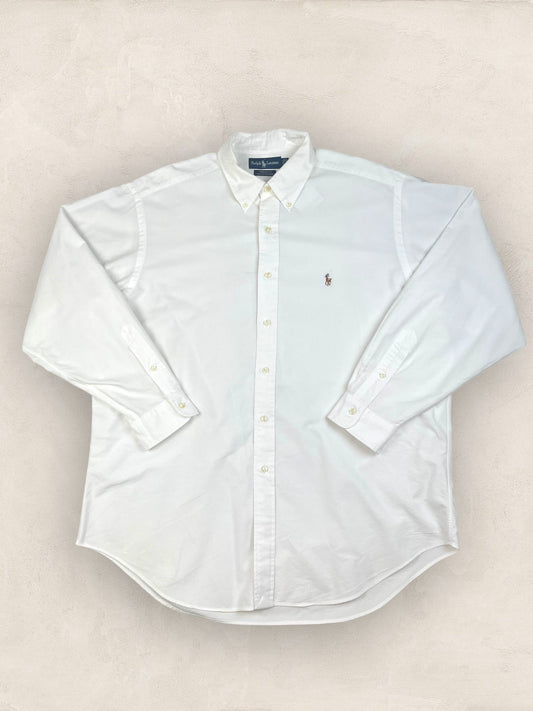 Chemise Homme Ralph Lauren BLANC en Coton XL Ref:2799 - BLANC - XL - amifrip