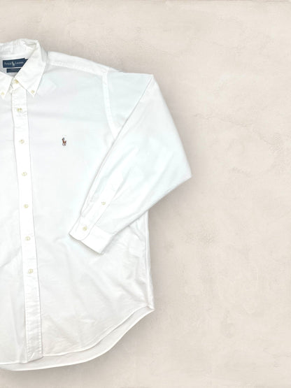 Chemise Homme Ralph Lauren BLANC en Coton XL Ref:2799 - BLANC - XL - amifrip