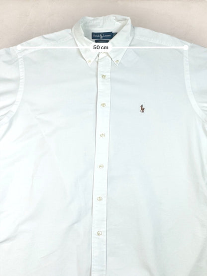 Chemise Homme Ralph Lauren BLANC en Coton XL Ref:2799 - BLANC - XL - amifrip