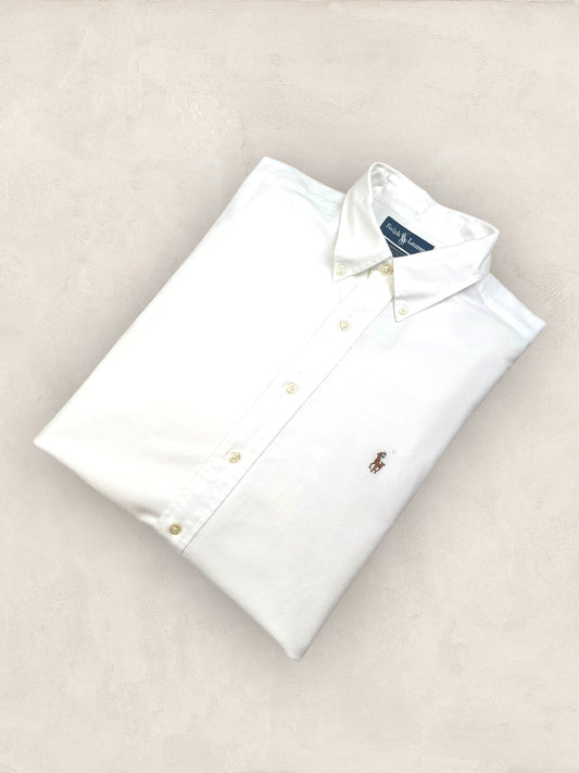 Chemise Homme Ralph Lauren BLANC en Coton XL Ref:2799 - BLANC - XL - amifrip