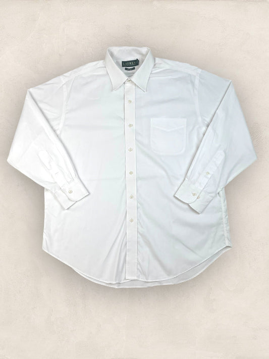 Chemise Homme Ralph Lauren BLANC en Coton XL Ref:2804 - BLANC - XL - amifrip