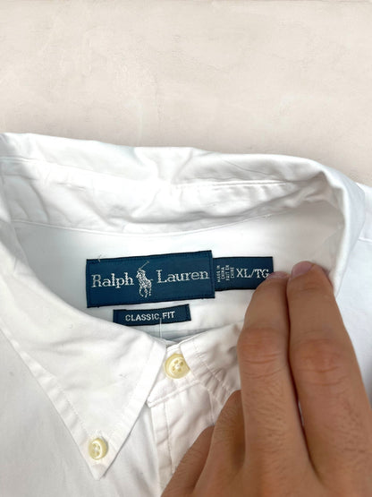 Chemise Homme Ralph Lauren BLANC en Coton XL Ref:2823 - BLANC - XL - amifrip