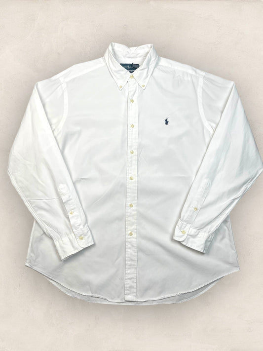 Chemise Homme Ralph Lauren BLANC en Coton XL Ref:2823 - BLANC - XL - amifrip