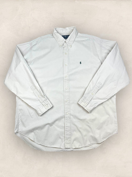 Chemise Homme Ralph Lauren Blanc en Coton XXL Ref:2790 - BLANC - XXL - amifrip