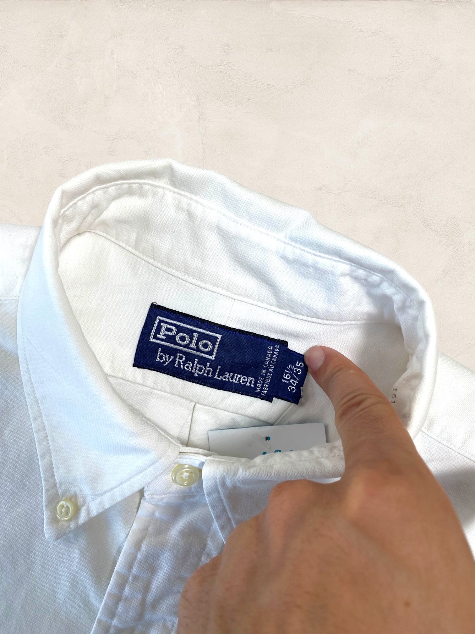 Chemise Homme Ralph Lauren BLANC L Ref:2788 - BLANC - L - amifrip - Friperie en ligne et vêtements vintage