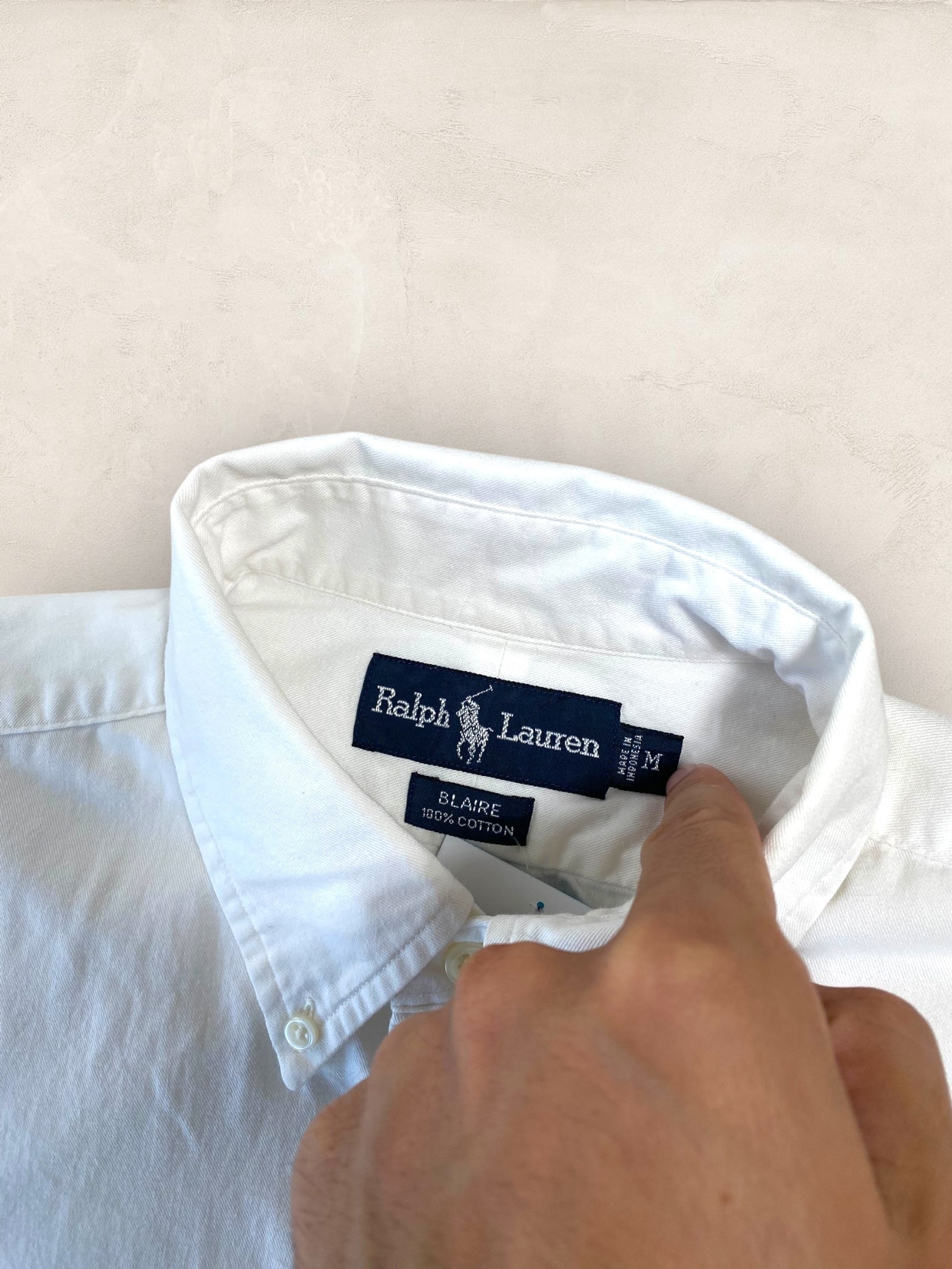 Chemise Homme Ralph Lauren BLANC M Ref:2796 - BLANC - M - amifrip - Friperie en ligne et vêtements vintage