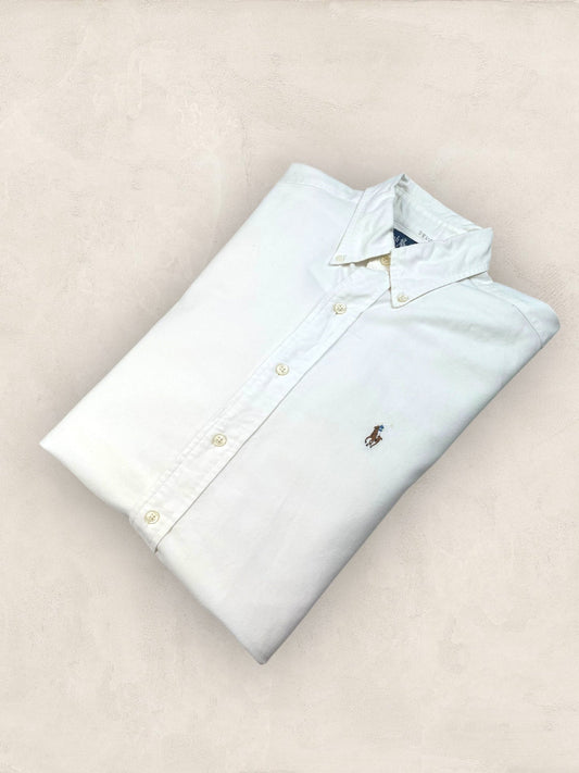 Chemise Homme Ralph Lauren BLANC S en Coton Ref:2826 - BLANC - S - amifrip