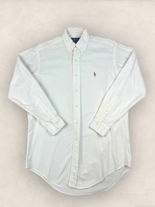 Chemise Homme Ralph Lauren BLANC S en Coton Ref:2826 - BLANC - S - amifrip