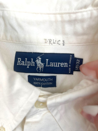 Chemise Homme Ralph Lauren BLANC S en Coton Ref:2826 - BLANC - S - amifrip
