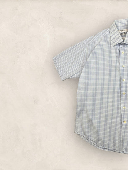 Chemise Homme Vintage Yves Saint - Laurent Bleu L Ref:3012 - Bleu - L - amifrip