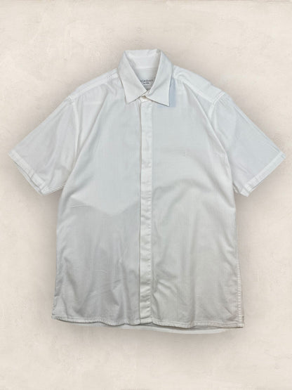 Chemise Homme Vintage Yves Saint - Laurent Vert XL Ref:3013 - Blanc - XL - amifrip