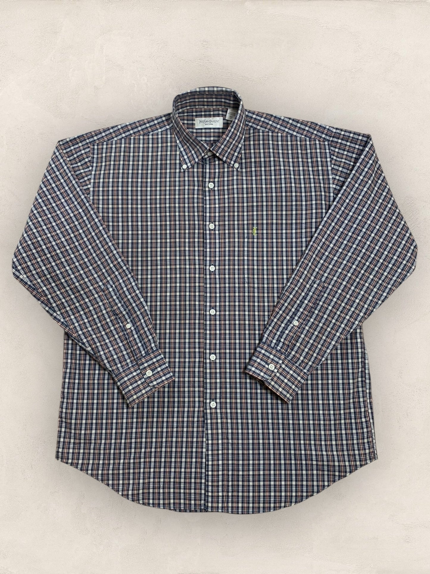 Chemise Homme Yves Saint - Laurent Bleu M Ref:2917 - Bleu - M - amifrip - Friperie en ligne et vêtements vintage