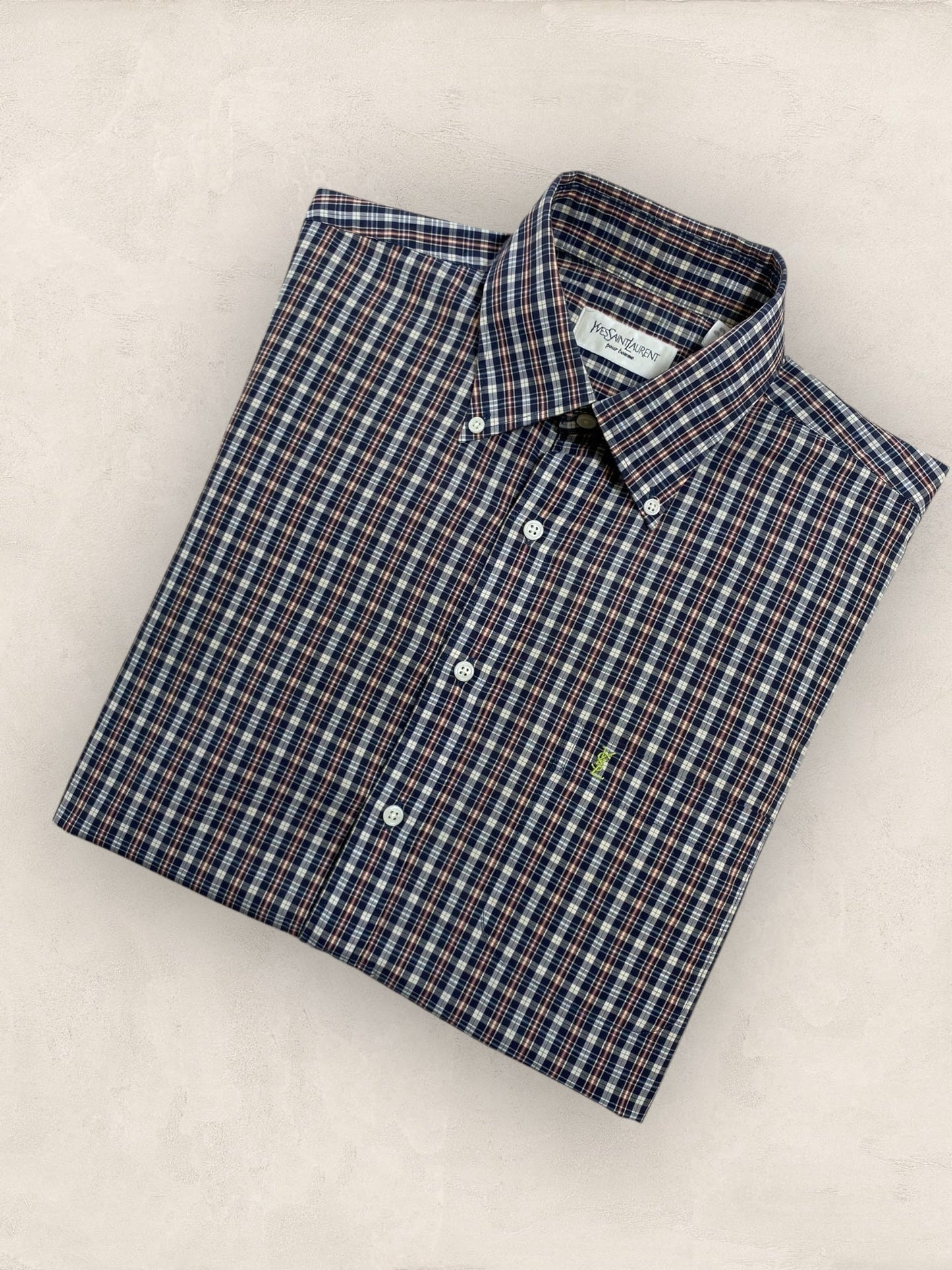 Chemise Homme Yves Saint - Laurent Bleu M Ref:2917 - Bleu - M - amifrip - Friperie en ligne et vêtements vintage