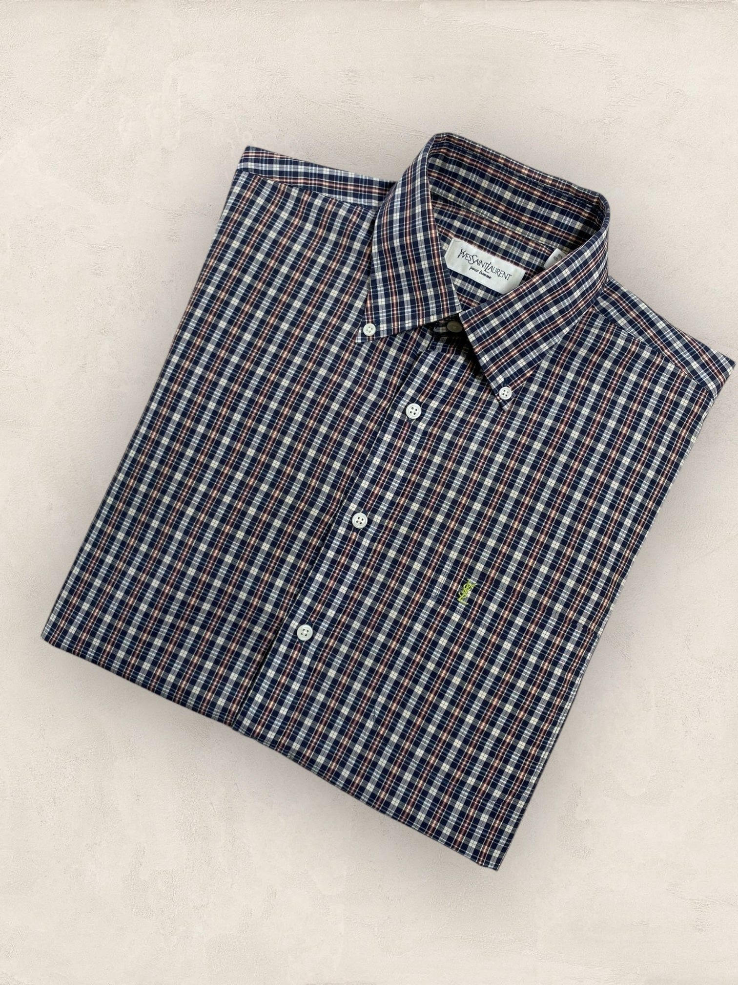 Chemise Homme Yves Saint - Laurent Bleu M Ref:2917 - Bleu - M - amifrip - Friperie en ligne et vêtements vintage