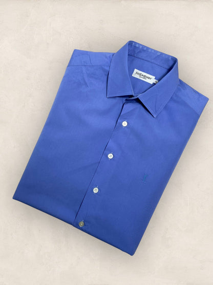Chemise Homme Yves Saint - Laurent Bleu XL Ref:2922 - Bleu - XL - amifrip - Friperie en ligne et vêtements vintage