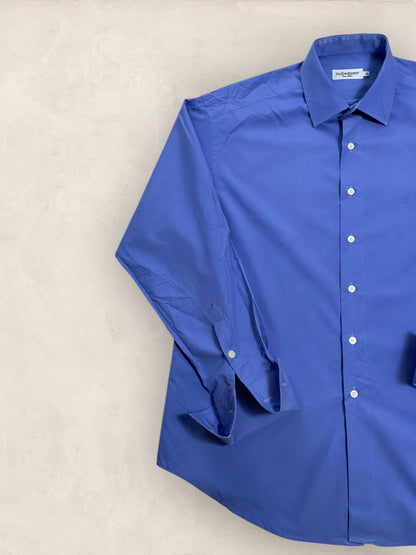Chemise Homme Yves Saint - Laurent Bleu XL Ref:2922 - Bleu - XL - amifrip - Friperie en ligne et vêtements vintage
