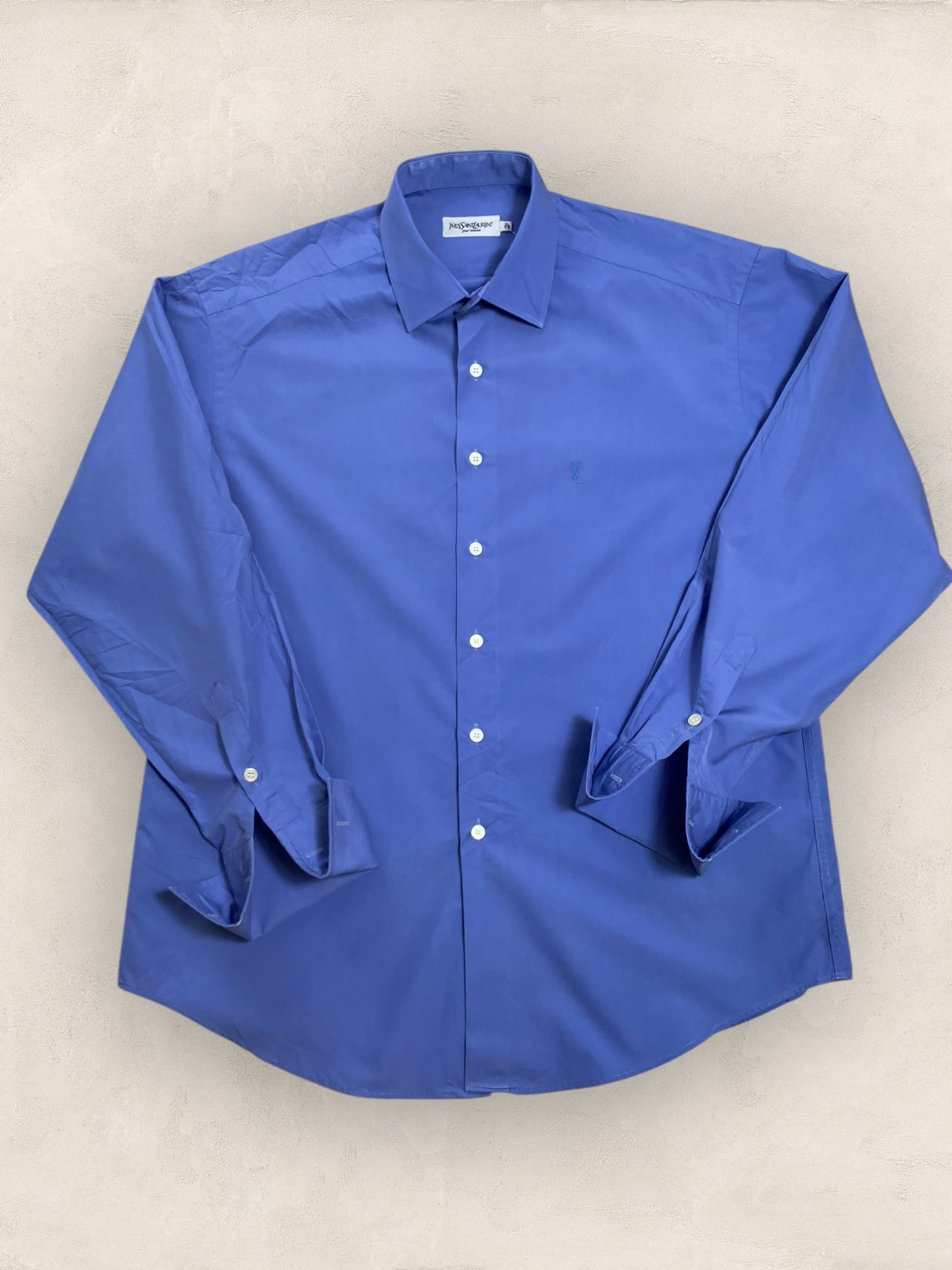 Chemise Homme Yves Saint - Laurent Bleu XL Ref:2922 - Bleu - XL - amifrip - Friperie en ligne et vêtements vintage