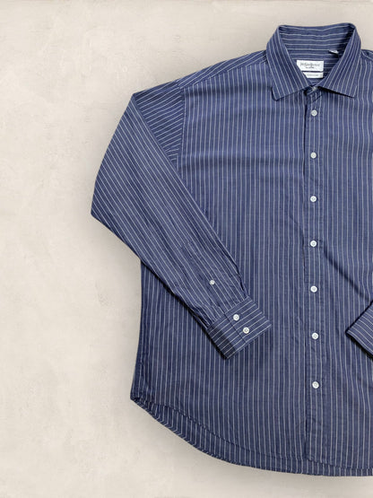 Chemise Homme Yves Saint - Laurent Bleu XXL Ref:2924 - Bleu - XXL - amifrip - Friperie en ligne et vêtements vintage