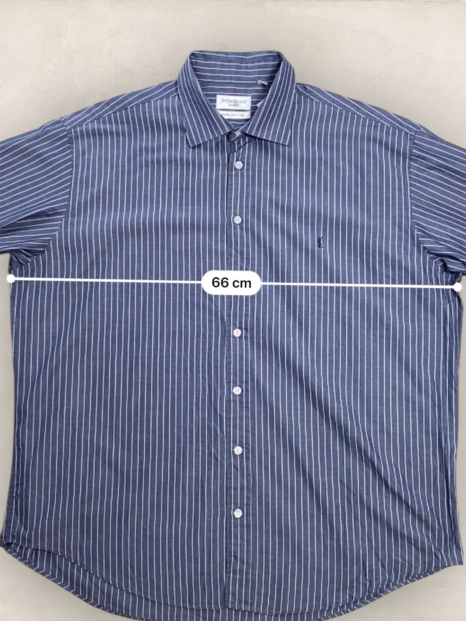 Chemise Homme Yves Saint - Laurent Bleu XXL Ref:2924 - Bleu - XXL - amifrip - Friperie en ligne et vêtements vintage