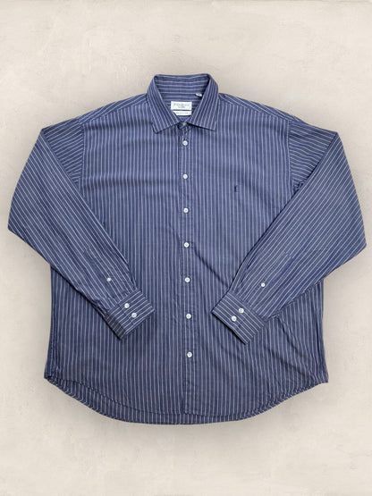 Chemise Homme Yves Saint - Laurent Bleu XXL Ref:2924 - Bleu - XXL - amifrip - Friperie en ligne et vêtements vintage