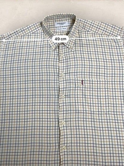 Chemise Homme Yves Saint - Laurent Creme L Ref:2919 - Creme - L - amifrip - Friperie en ligne et vêtements vintage
