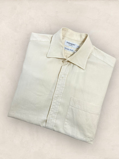 Chemise Homme Yves Saint - Laurent Jaune L Ref:2915 - Jaune - L - amifrip - Friperie en ligne et vêtements vintage