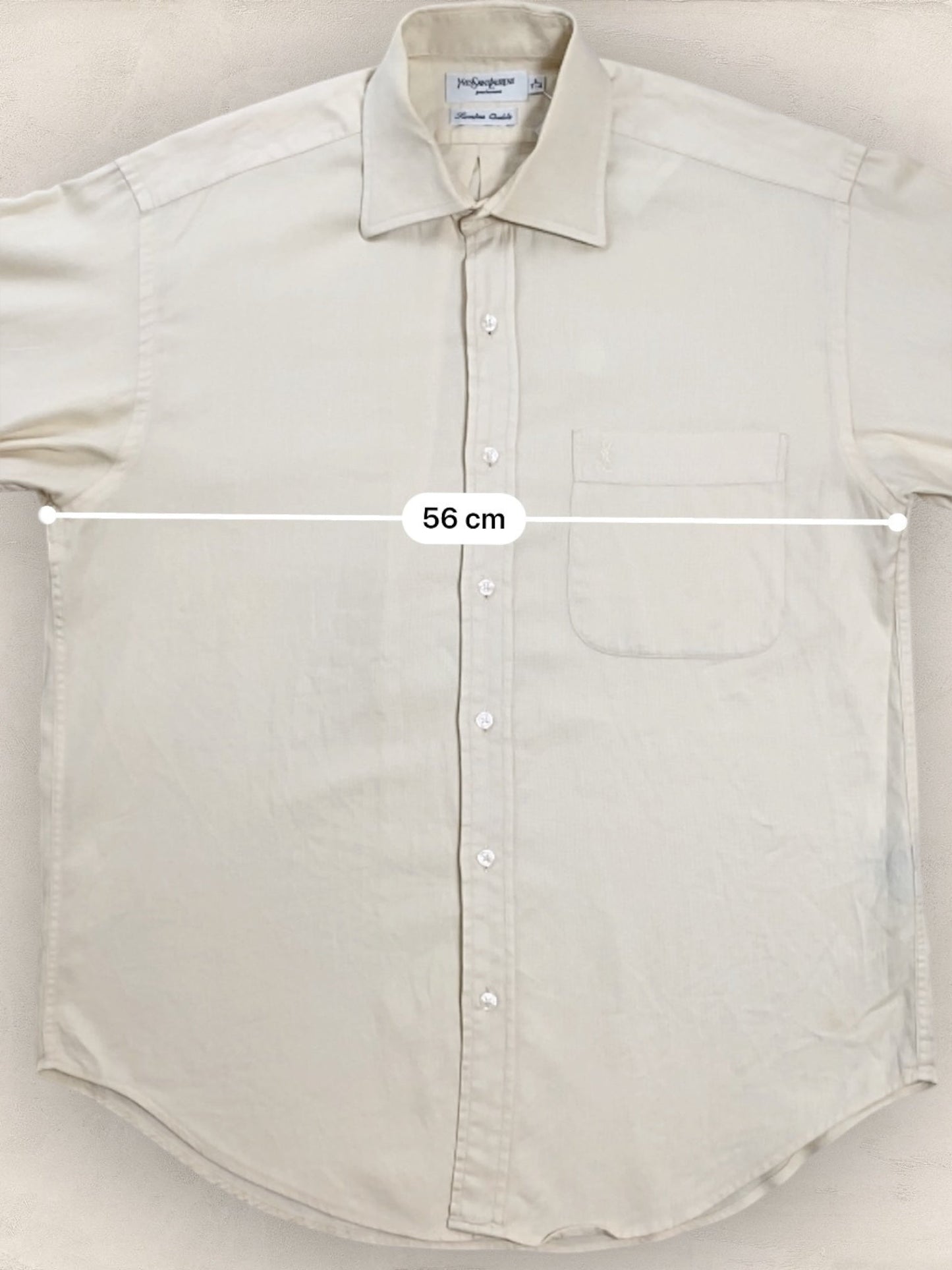Chemise Homme Yves Saint - Laurent Jaune L Ref:2915 - Jaune - L - amifrip - Friperie en ligne et vêtements vintage