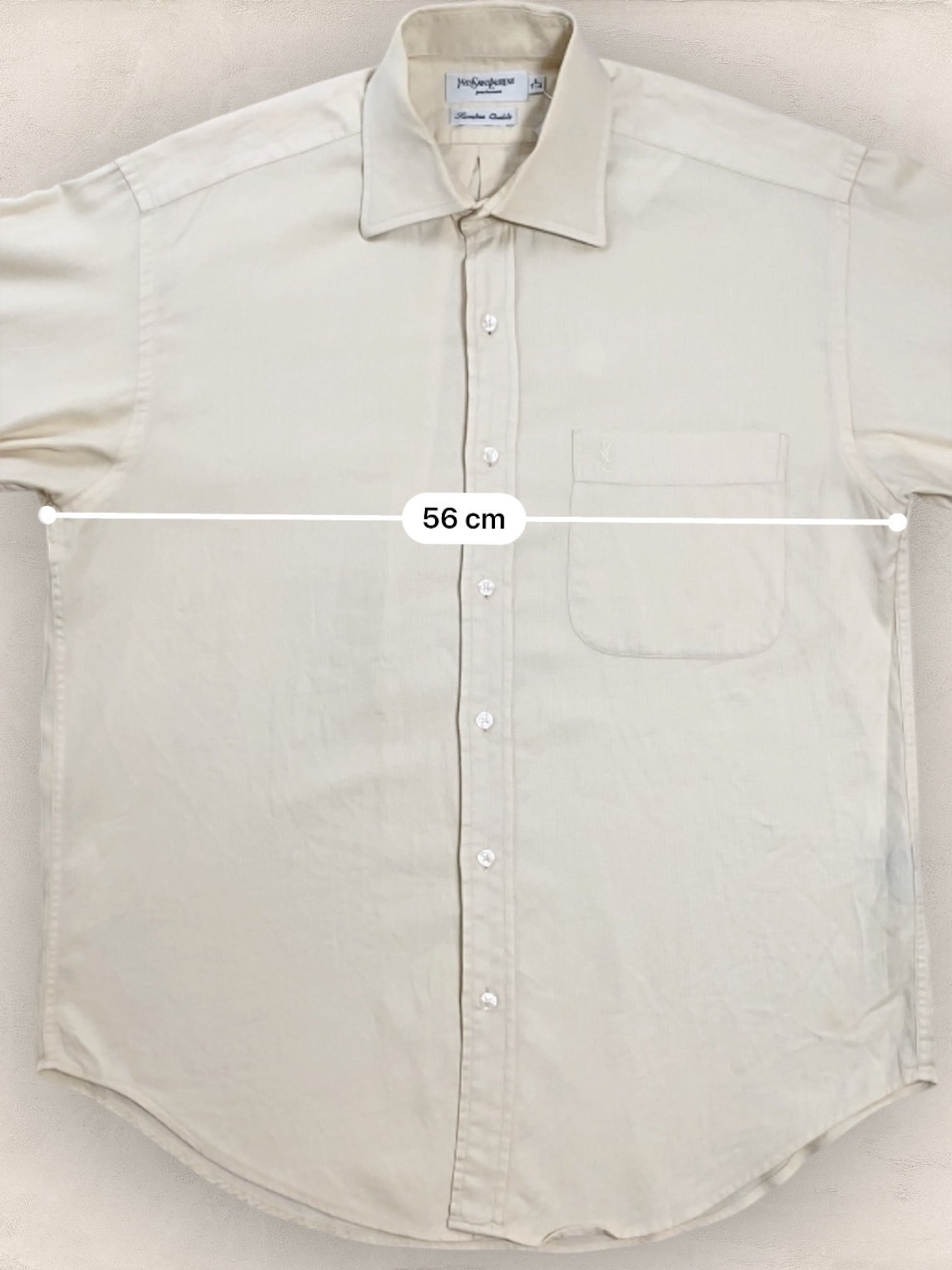 Chemise Homme Yves Saint - Laurent Jaune L Ref:2915 - Jaune - L - amifrip - Friperie en ligne et vêtements vintage