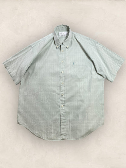 Chemise Homme Yves Saint - Laurent Vert XL manches courtes Ref:2913 - Vert - XL - amifrip - Friperie en ligne et vêtements vintage