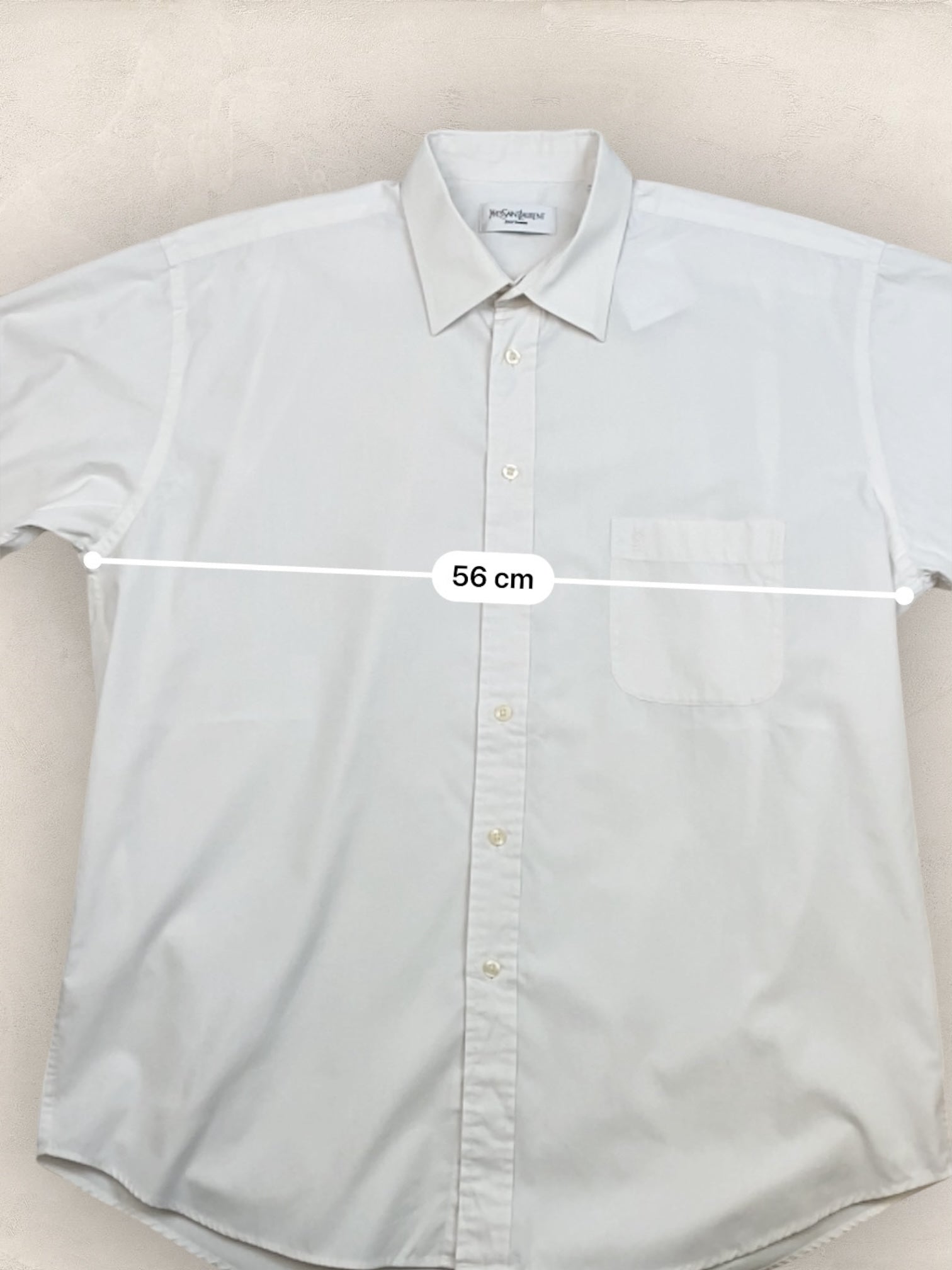 Chemise Homme Yves Saint - Laurent Vintage Blanc L Ref:2937 - Blanc - L - amifrip