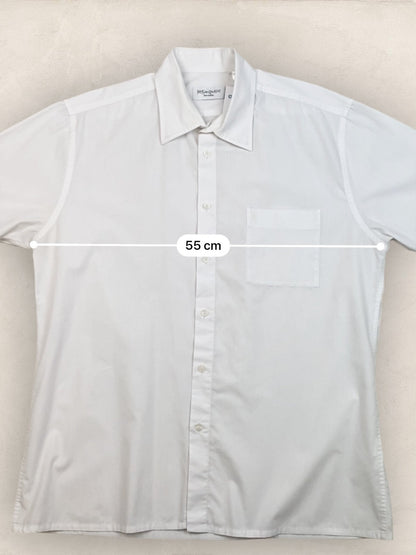 Chemise Homme Yves Saint - Laurent Vintage Blanc L Ref:2955 - Blanc - L - amifrip