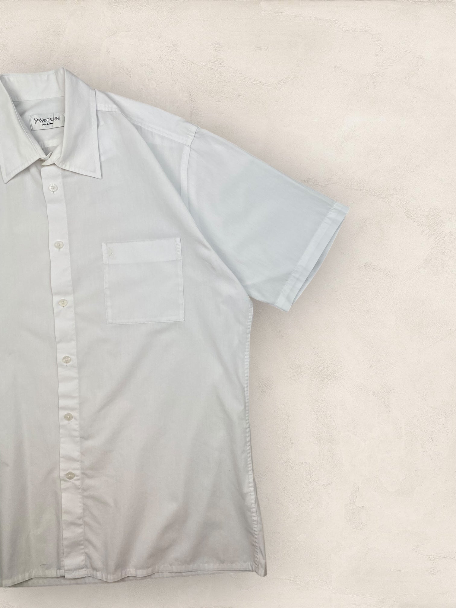 Chemise Homme Yves Saint - Laurent Vintage Blanc L Ref:2955 - Blanc - L - amifrip