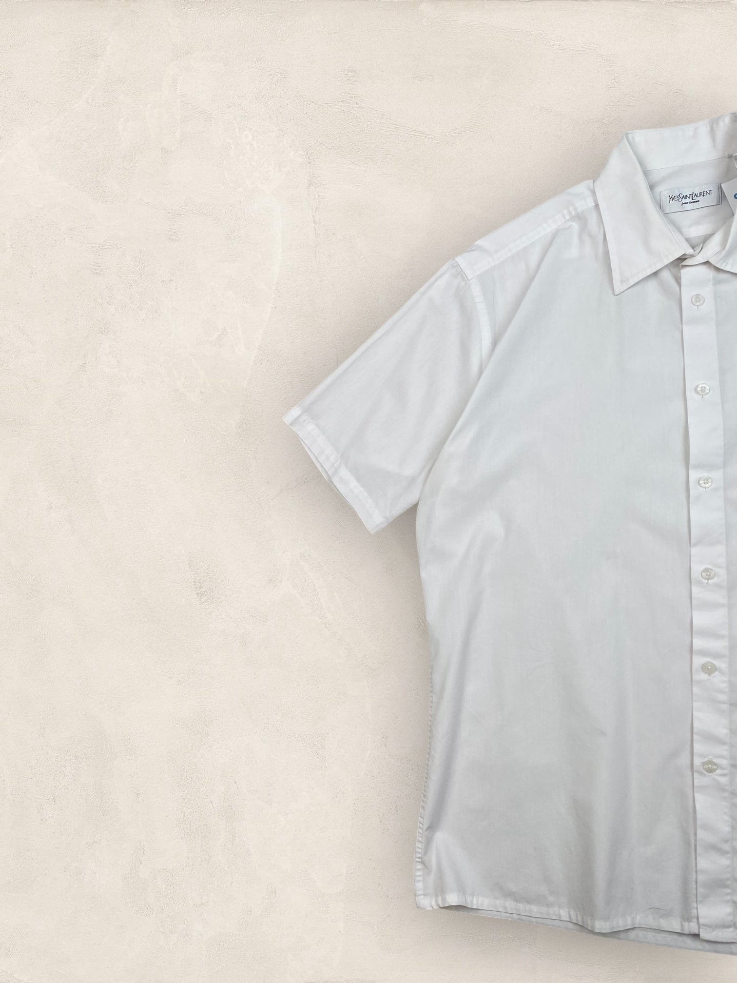 Chemise Homme Yves Saint - Laurent Vintage Blanc L Ref:2955 - Blanc - L - amifrip