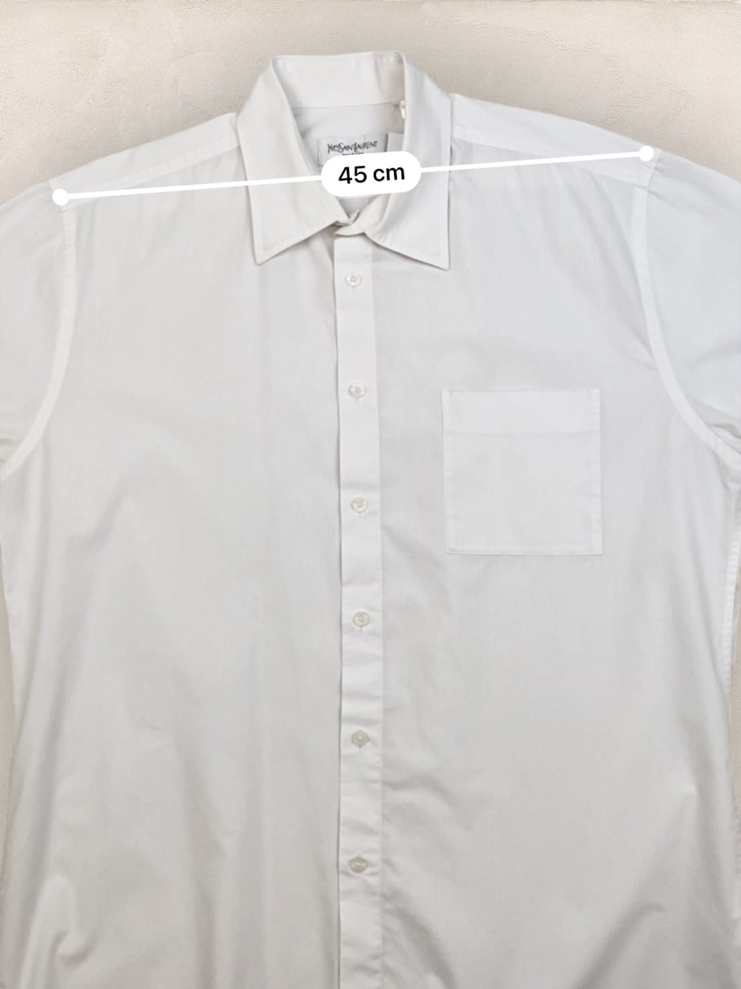 Chemise Homme Yves Saint - Laurent Vintage Blanc L Ref:2955 - Blanc - L - amifrip