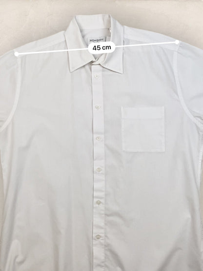 Chemise Homme Yves Saint - Laurent Vintage Blanc L Ref:2955 - Blanc - L - amifrip
