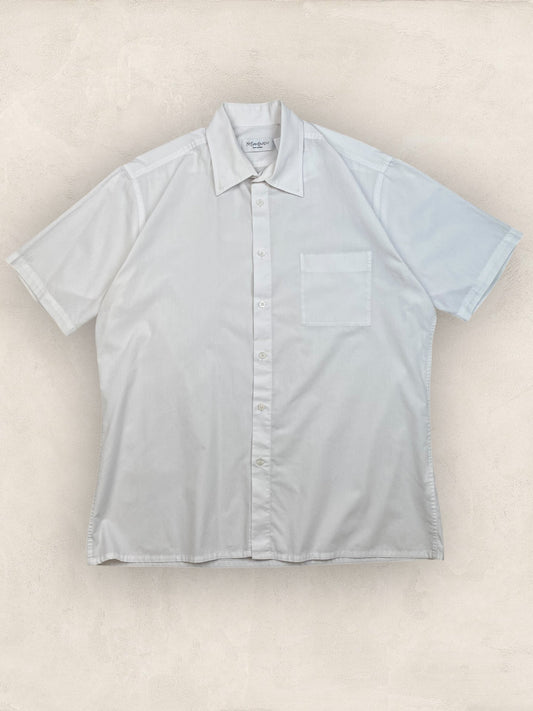 Chemise Homme Yves Saint - Laurent Vintage Blanc L Ref:2955 - Blanc - L - amifrip