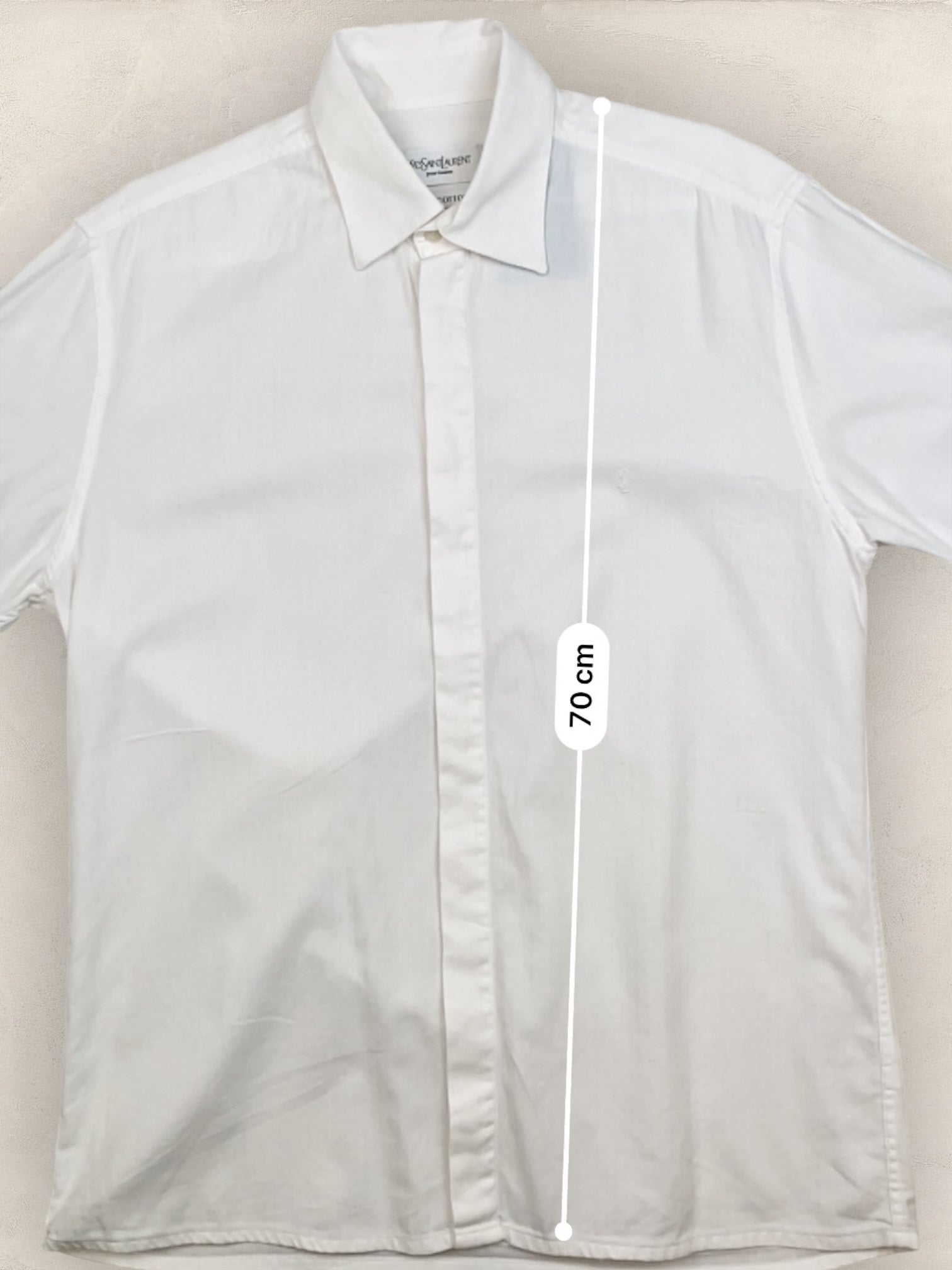 Chemise Homme Yves Saint - Laurent Vintage Blanc M Ref:2949 - Blanc - M - amifrip