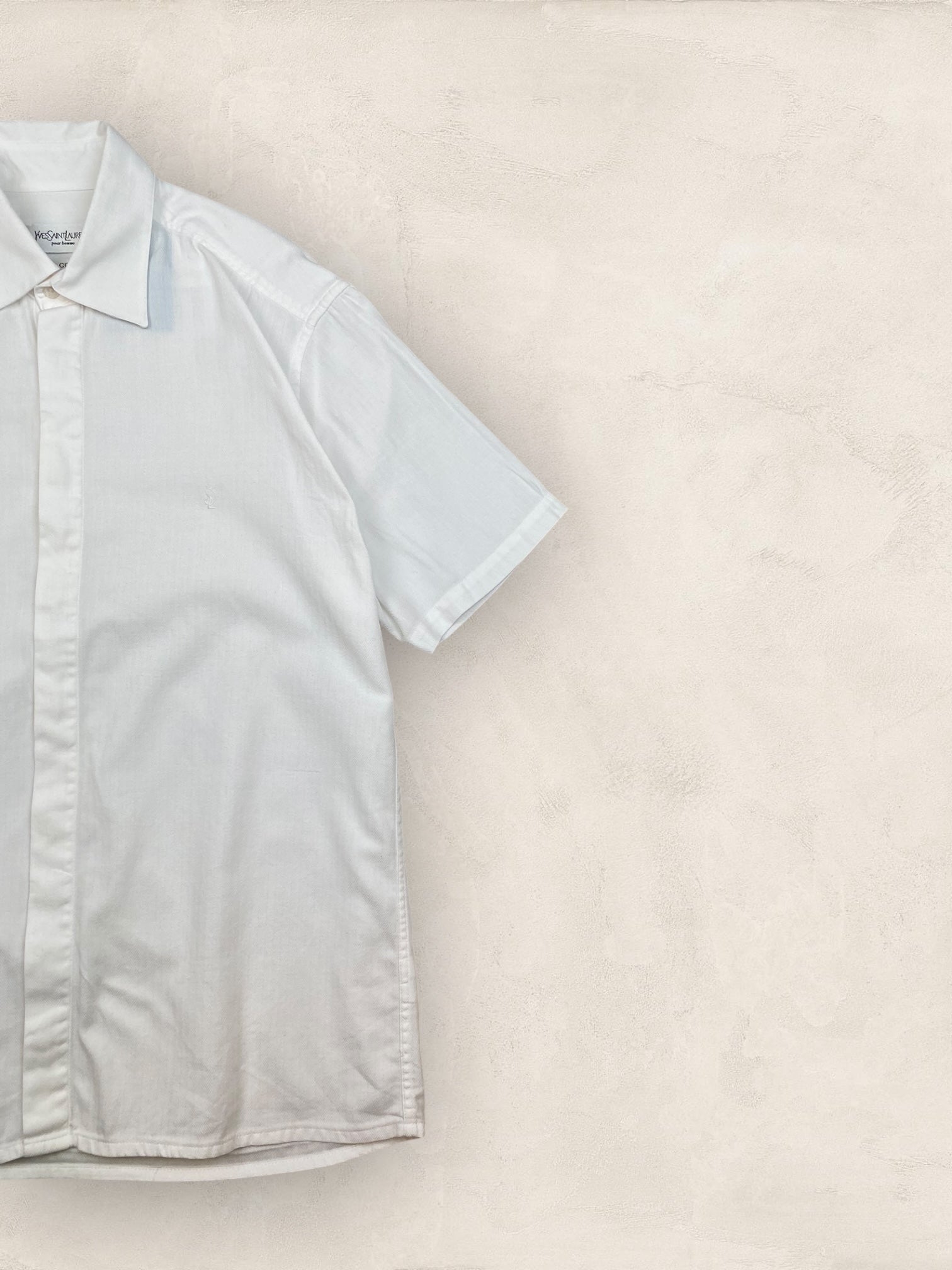 Chemise Homme Yves Saint - Laurent Vintage Blanc M Ref:2949 - Blanc - M - amifrip