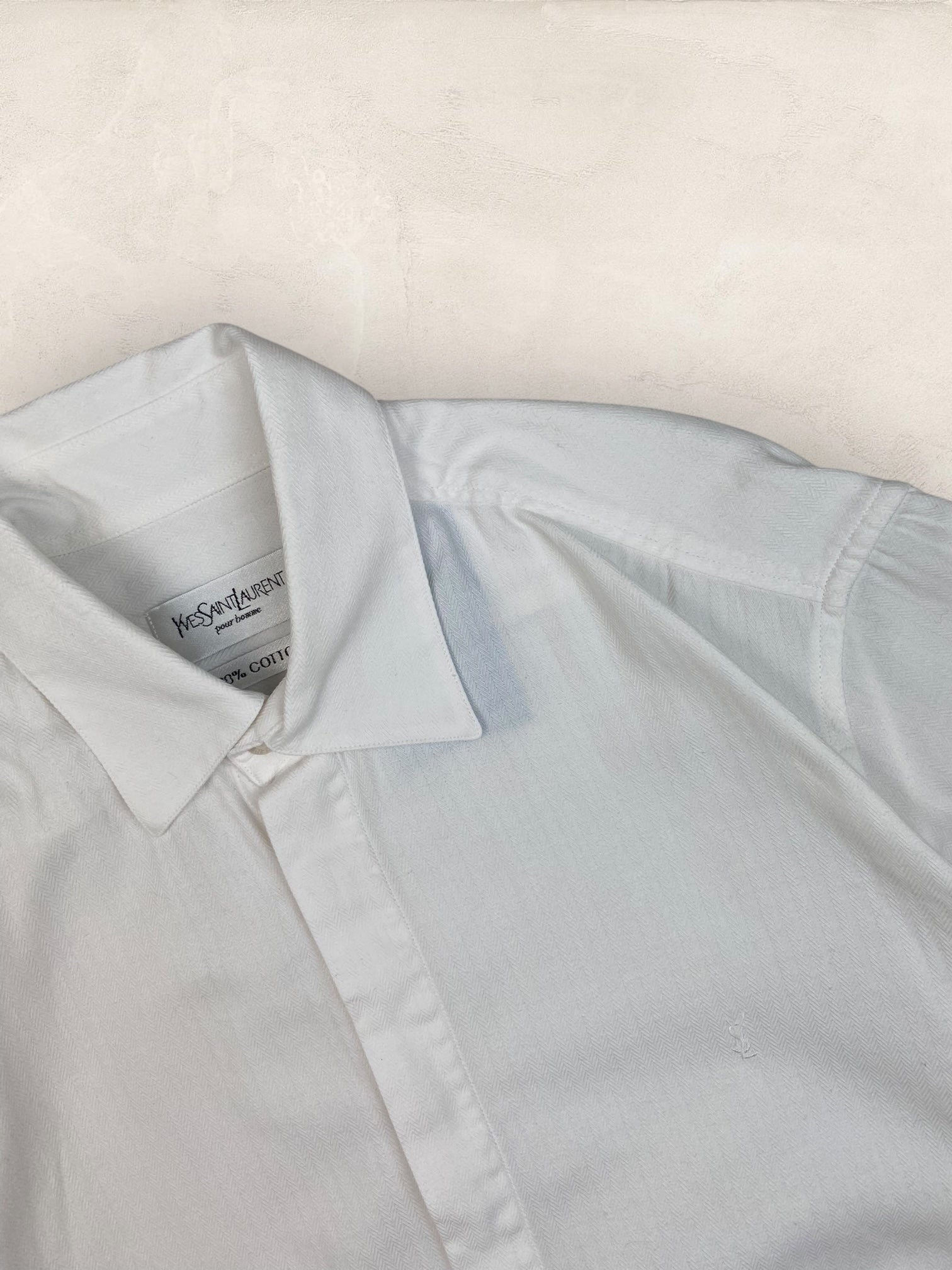 Chemise Homme Yves Saint - Laurent Vintage Blanc M Ref:2949 - Blanc - M - amifrip
