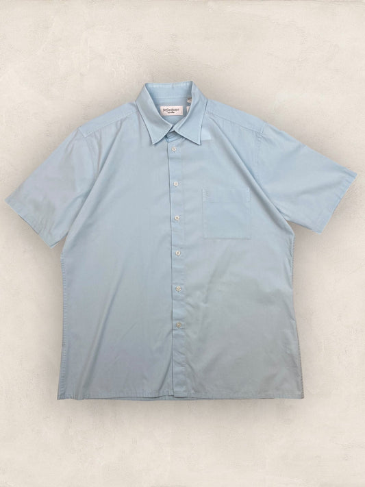 Chemise Homme Yves Saint - Laurent Vintage Bleu L Ref:2951 - Bleu - L - amifrip