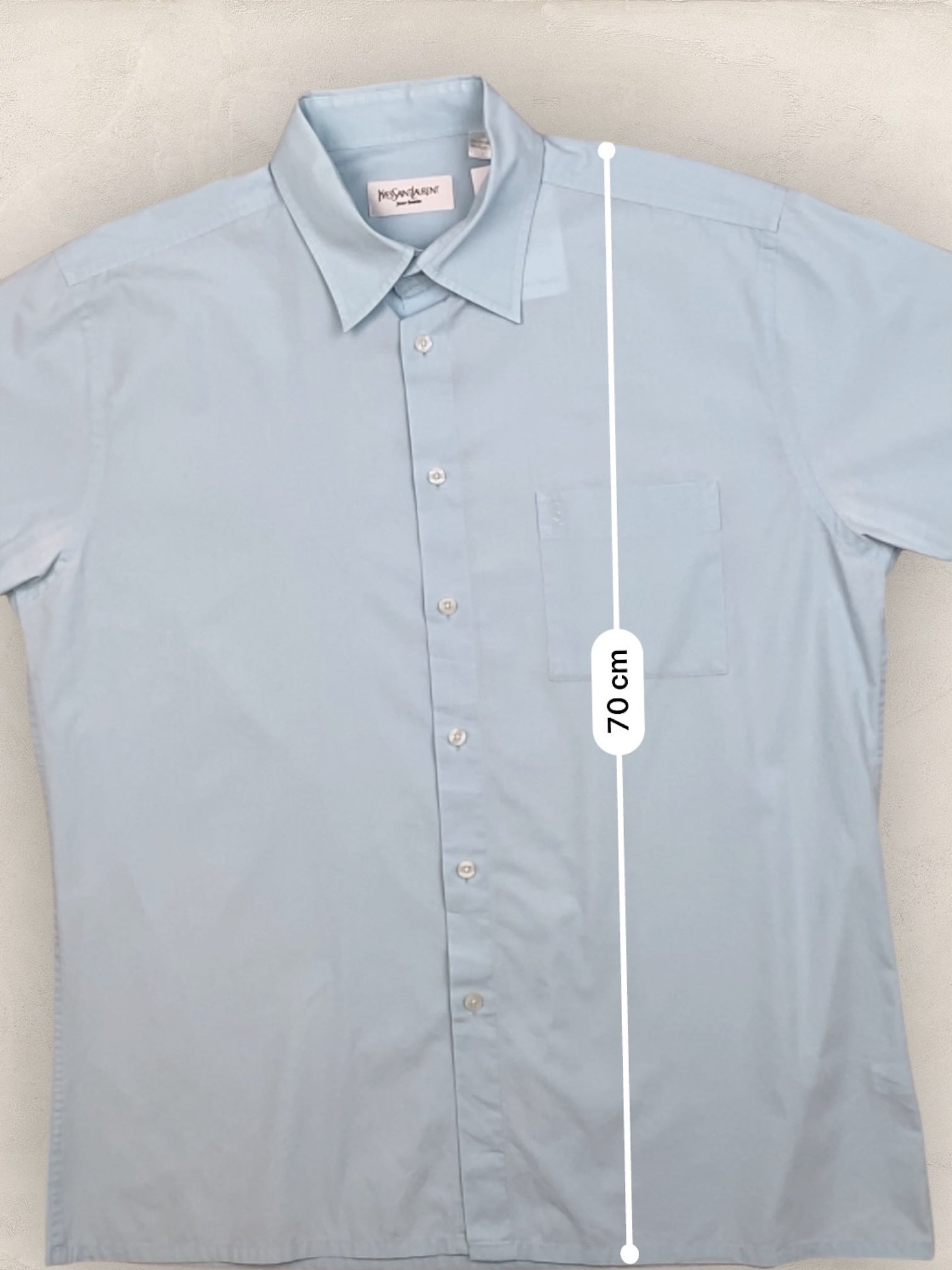 Chemise Homme Yves Saint - Laurent Vintage Bleu L Ref:2951 - Bleu - L - amifrip