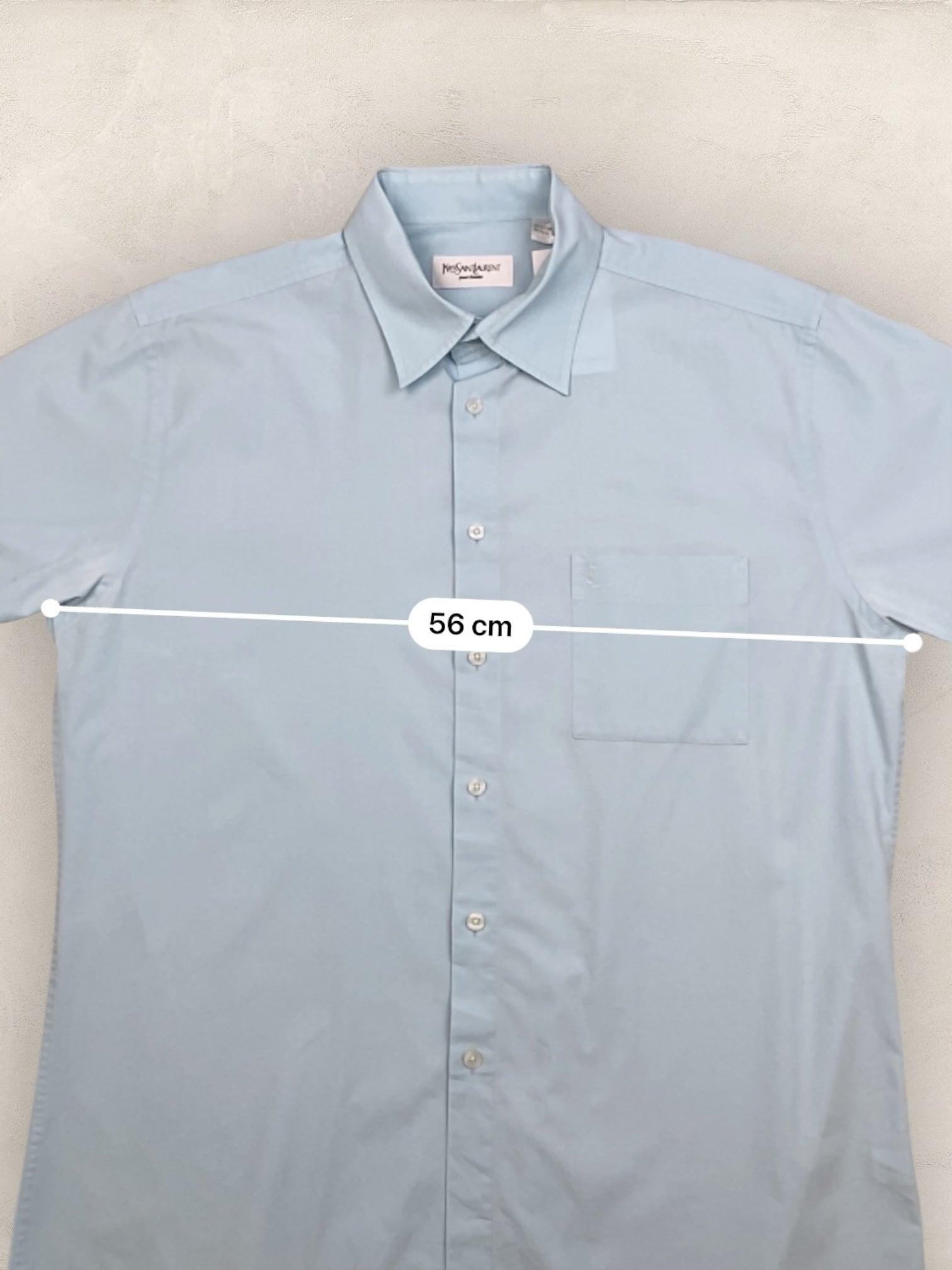 Chemise Homme Yves Saint - Laurent Vintage Bleu L Ref:2951 - Bleu - L - amifrip