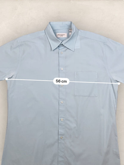 Chemise Homme Yves Saint - Laurent Vintage Bleu L Ref:2951 - Bleu - L - amifrip