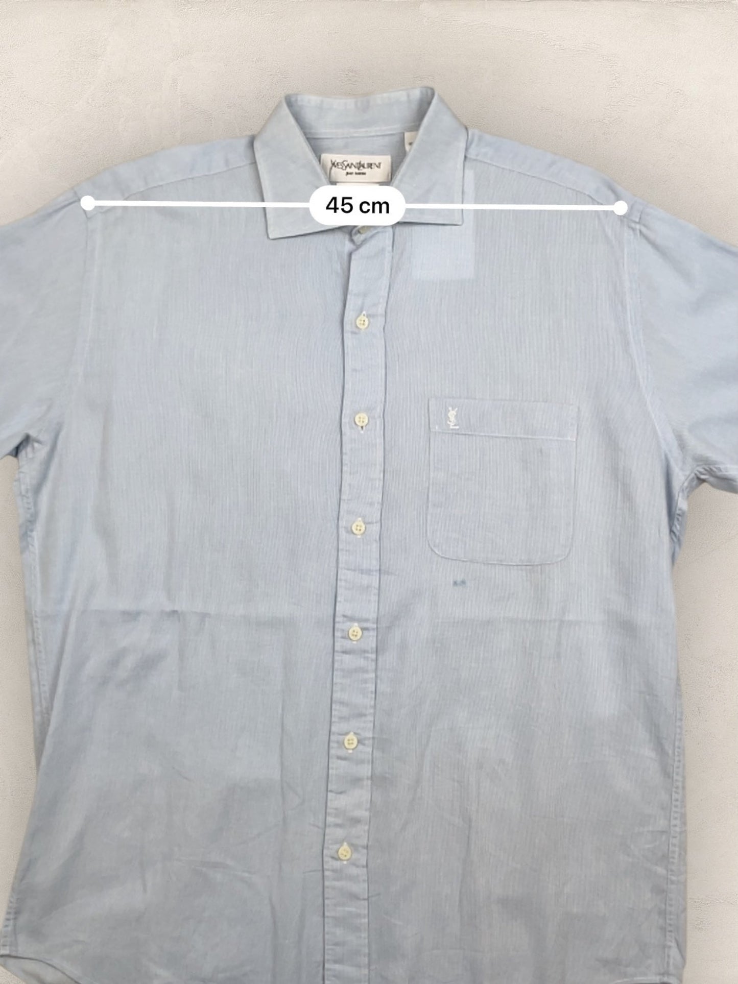 Chemise Homme Yves Saint - Laurent vintage Bleu M Ref:2911 - Bleu - M - amifrip