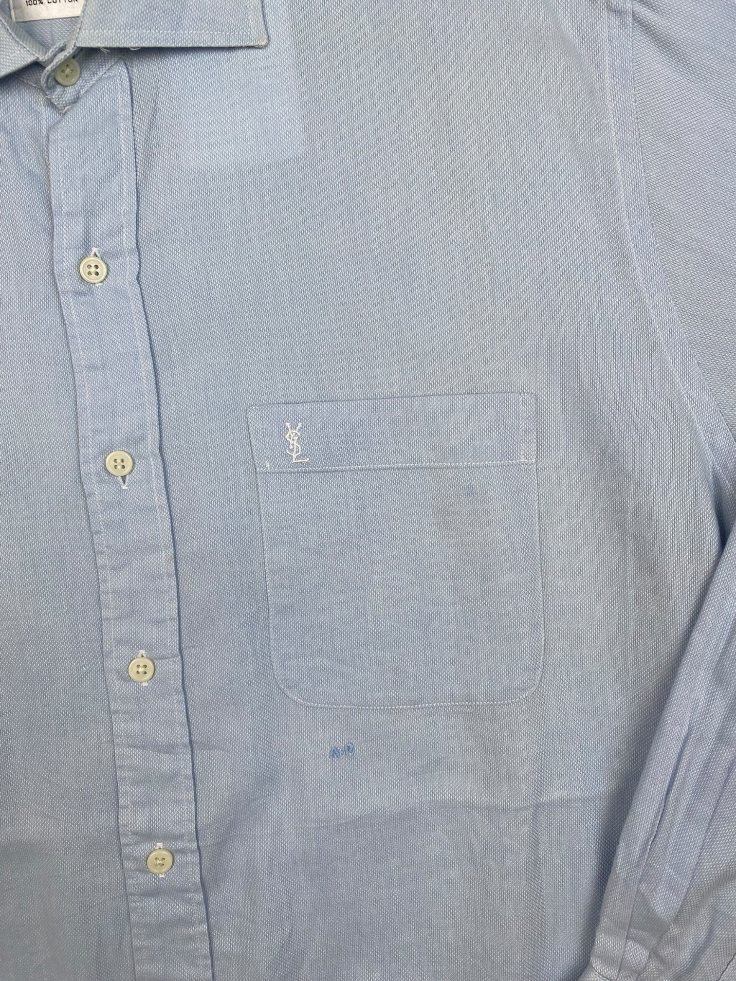 Chemise Homme Yves Saint - Laurent vintage Bleu M Ref:2911 - Bleu - M - amifrip