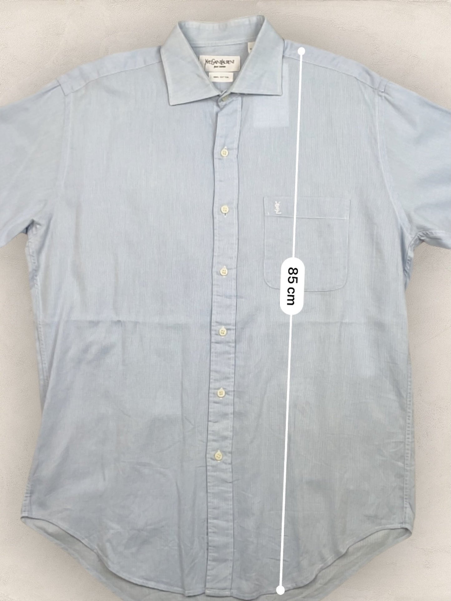 Chemise Homme Yves Saint - Laurent vintage Bleu M Ref:2911 - Bleu - M - amifrip