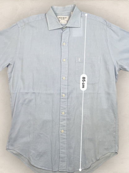 Chemise Homme Yves Saint - Laurent vintage Bleu M Ref:2911 - Bleu - M - amifrip
