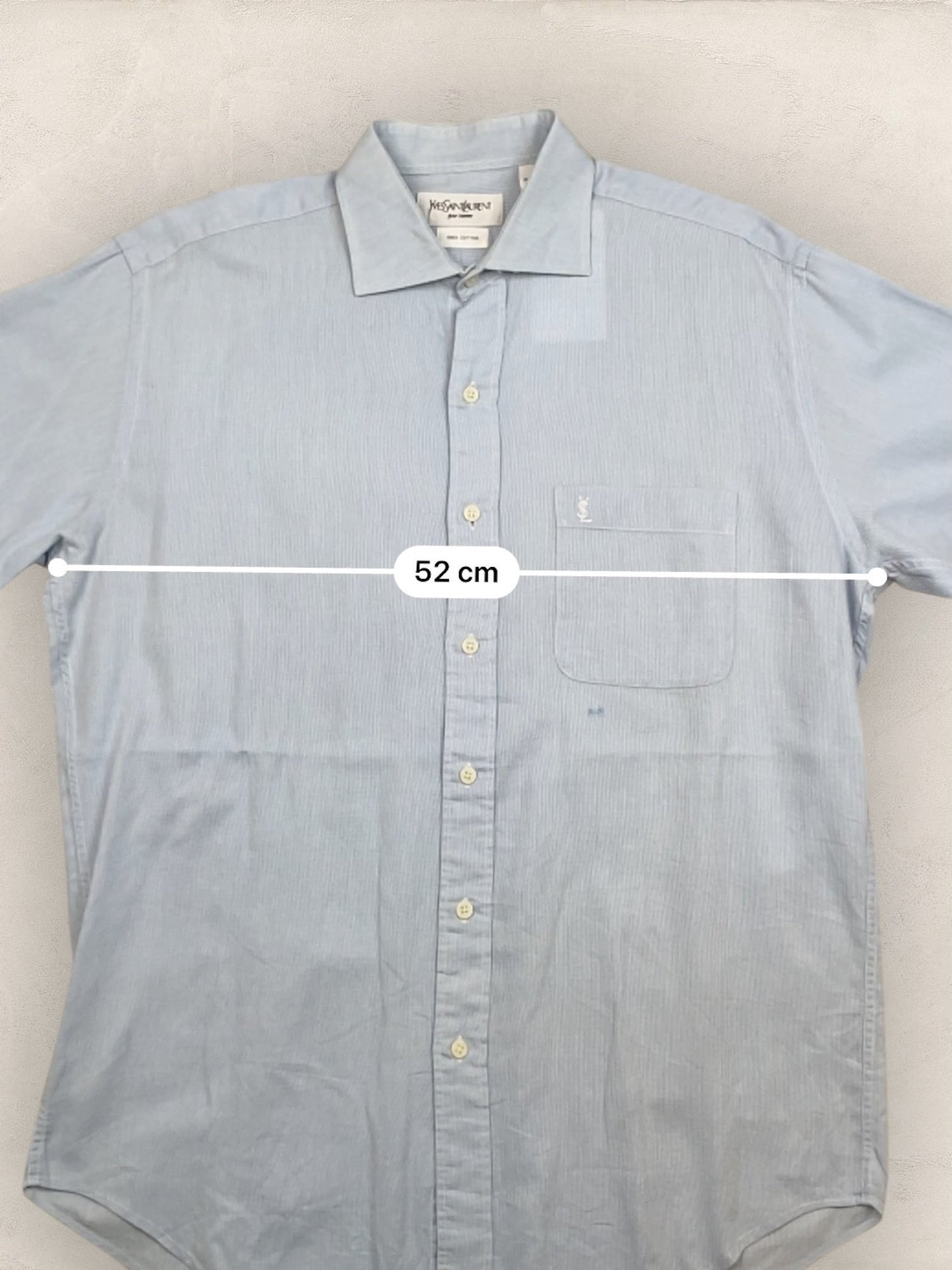 Chemise Homme Yves Saint - Laurent vintage Bleu M Ref:2911 - Bleu - M - amifrip