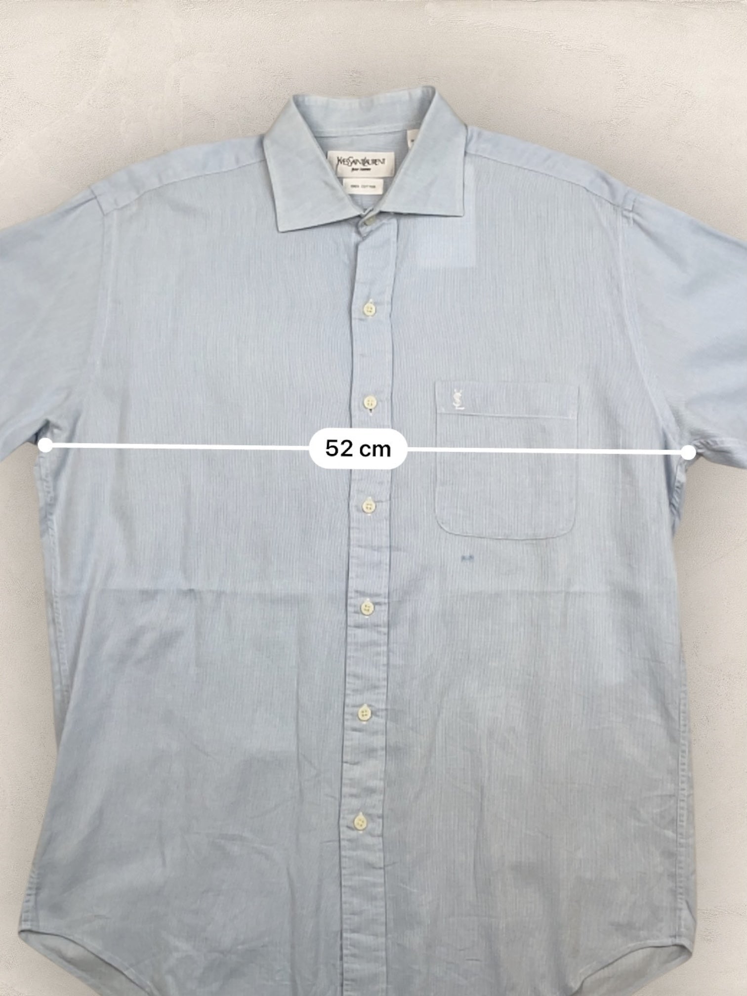 Chemise Homme Yves Saint - Laurent vintage Bleu M Ref:2911 - Bleu - M - amifrip
